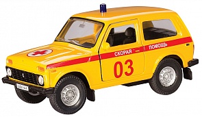Машинка металлическая Lada 4x4 Скорая помощь, 1:36 (Autotime, 37027(6178W-RUS))